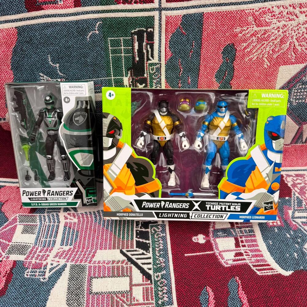 Power Rangers Lightning Collection Lot SPD A-Squad Green Ranger TMNT 2 Pack